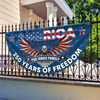 Custom Family Name 250 Years of Freedom America Non-Pleated Fan Flag CH07 910570