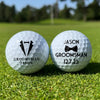 Custom Name Golf Balls for Groom, Wedding Golf Gift for Golfer, Groomsmen Gift CH07 180456