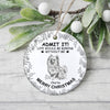 Custom Dog Breeds Life Would Be Boring Without Me Toile De Jouy Style Ceramic Ornament HA75 897114
