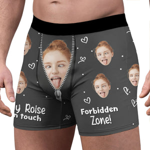 Custom Photo Only Her - Personalized Men's Boxer Briefs Valentine's Day HA75 898416