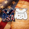 Faith, Family & Freedom 250 Years of America Patriot Eagle Acrylic Pin LM32 899525