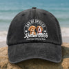 Dad Of A Spoiled Rotten Dog Custom Dog Photo Washed Denim Baseball Cap CH07 895860