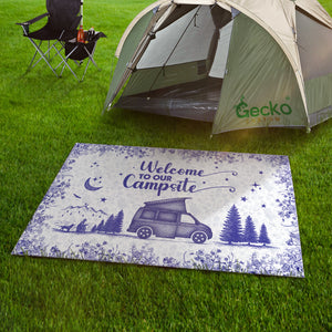 Personalized Camping Patio Rug Toile De Jouy Style HA75 892644