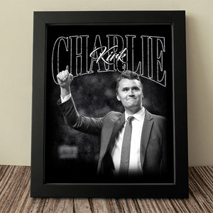 Charlie Kirk A True Hero Retro Style Picture Frame HO82 65788