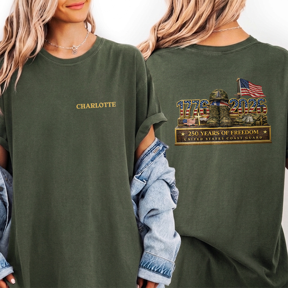 Custom Name 1776-2026 250 Years Of Freedom Back & Front Shirt TH10 169413