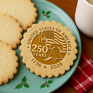 United States of America 250 Years Cookie Stamp HO82 900662