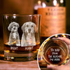 Custom Pet Photo To Dad From The Reasons You Drink Personalized Engraved Whiskey Glass CH07 895730
