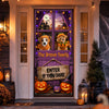 Custom Photo Halloween Dog Cat Door Cover, Pumpkin Porch Decor HO82 903148