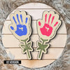 Personalized Happy First Mother's Day 2-Layered Wooden Handprint TH10 169007