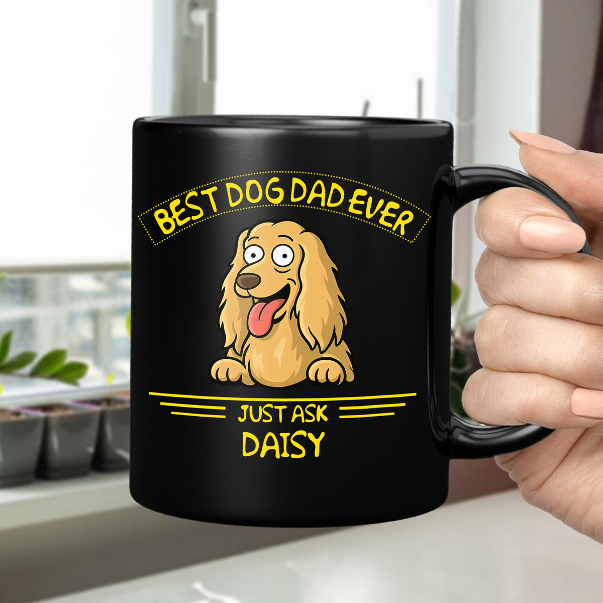 Best Dog Dad/Mom Ever Black Mug Gift For Dog Lovers HO82 893724