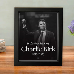 Charlie Kirk Free Speech Hero Picture Frame HO82 65804
