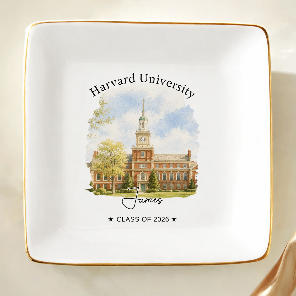 Custom College Graduation Jewelry Dish Graduation Keepsake Gift LM32 669541