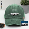 Custom Car Photo Personalized Washed Denim Baseball Cap TH10 894413