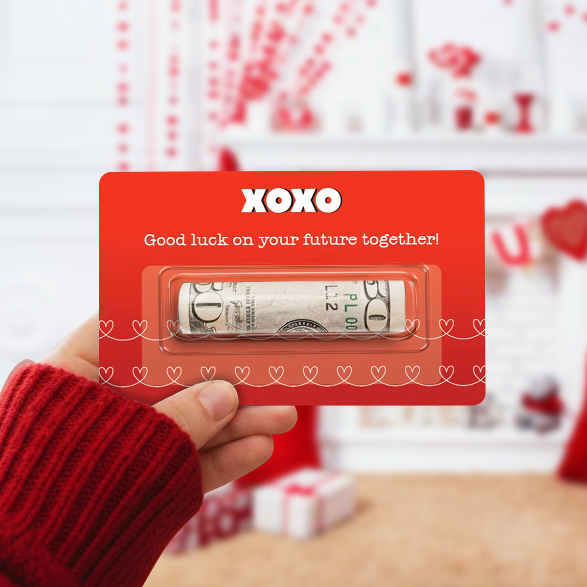 Custom Valentine's Day Money Holder Card Funny Gift For Couple HO82 901128