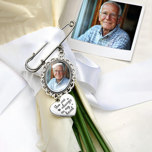 Custom Memorial Photo Charm Memory Remembrance Pin Wedding Memorial Gifts HA75 892016
