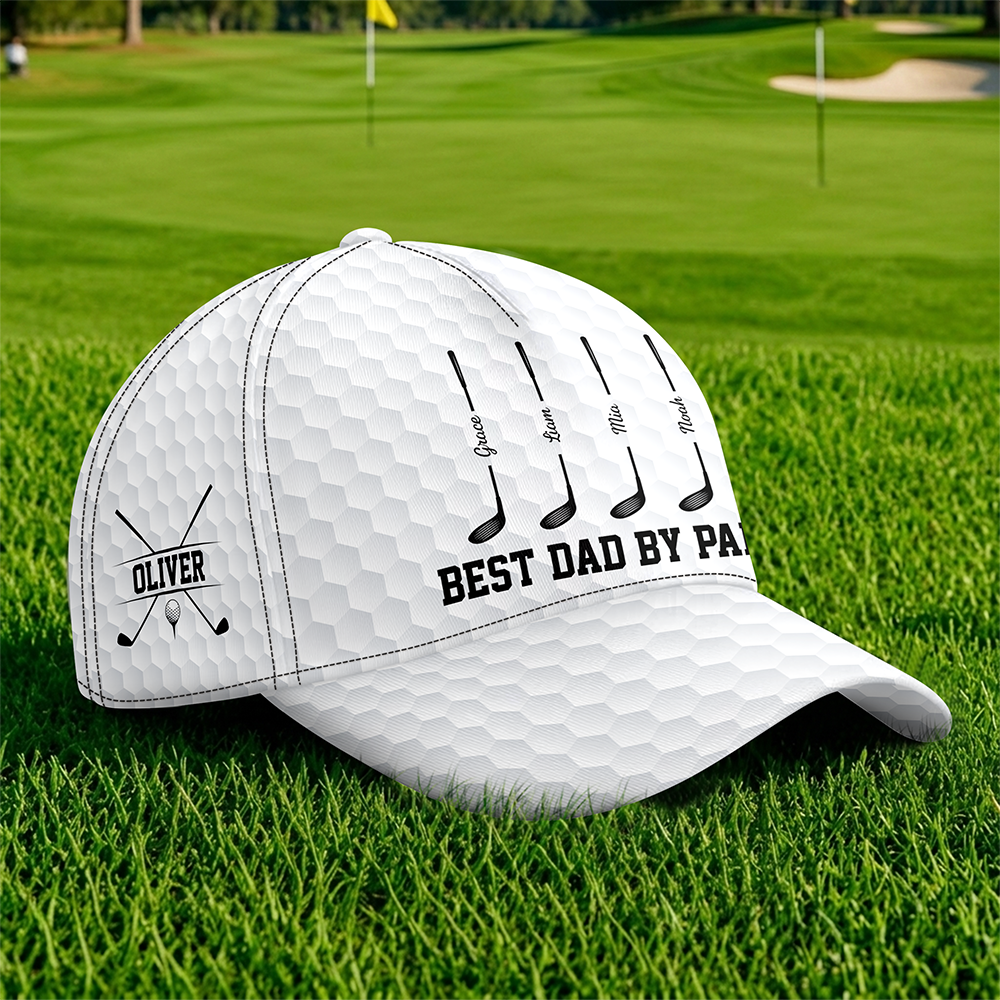 Custom Name Best Dad By Par Classic Cap - Gift for Golf Dad TH10 169837