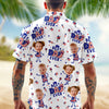 Custom Face Best Dad Ever USA Flag Hawaiian Shirt Gift For Father's Day CH07 911470