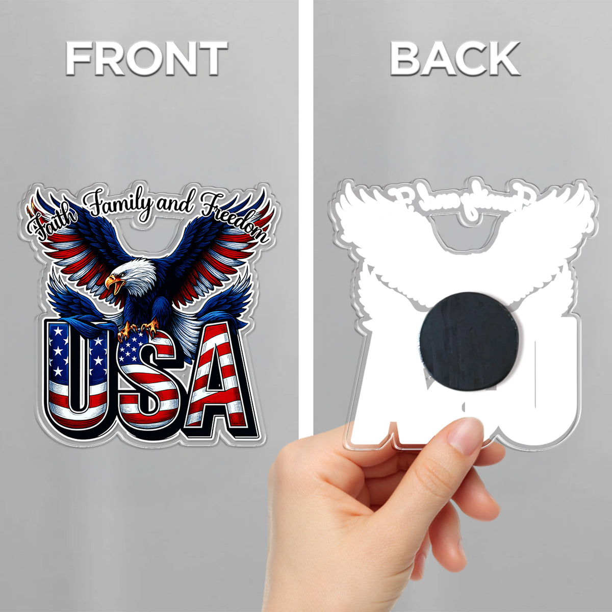 USA 250th Anniversary America 1776-2026 Eagle Us Flag Acrylic Magnet HA75 898752