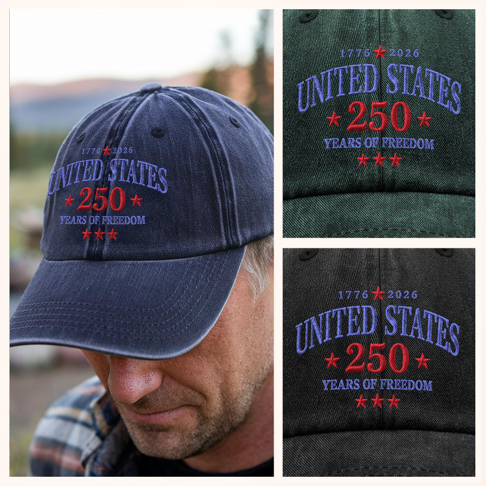 United States 250 Years of Freedom 1776–2026 Embroidered Baseball Cap TH10 170259