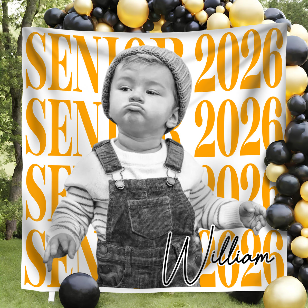Custom Photo Senior 2026 Backdrop Graduation Party Decor TH10 169735