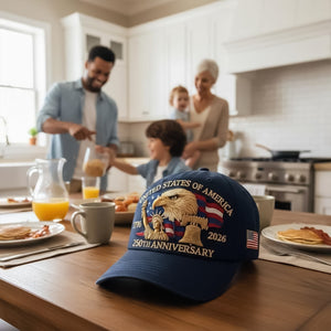 Bald Eagle United States Of America 250th Anniversary Embroidered Cap LM32 897757