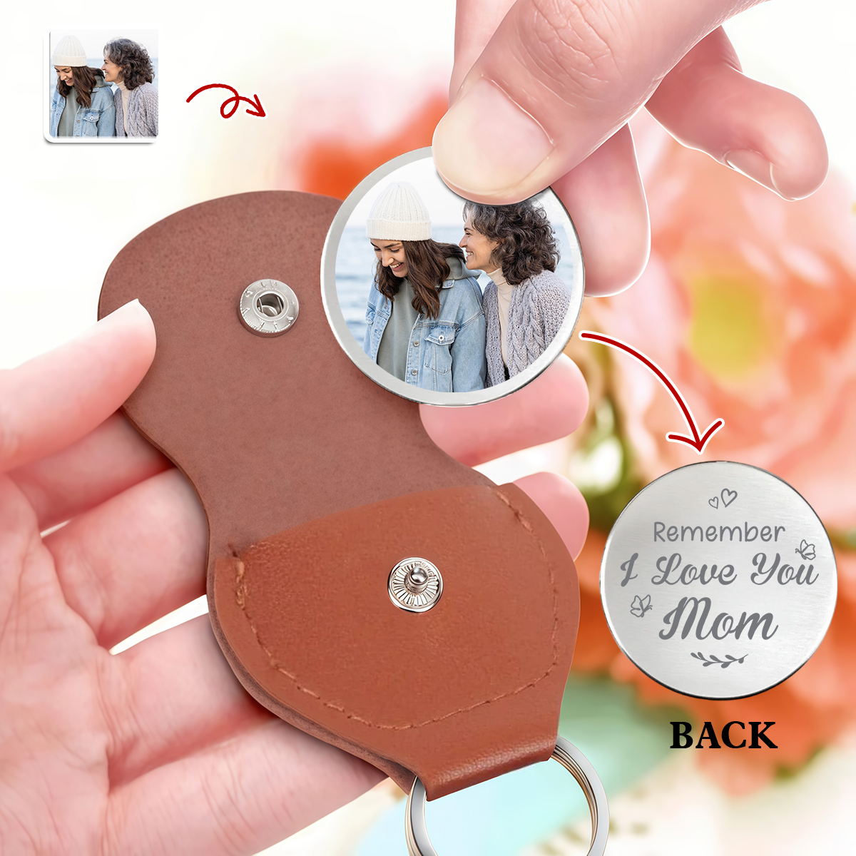 Custom Photo Always Know You Are Loved Personalized Pocket Hug Mother's Day Gift For Mom, Grandma HA75 920724