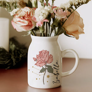 Personalized Flowers And Constellations Flower Vase TH10 894427