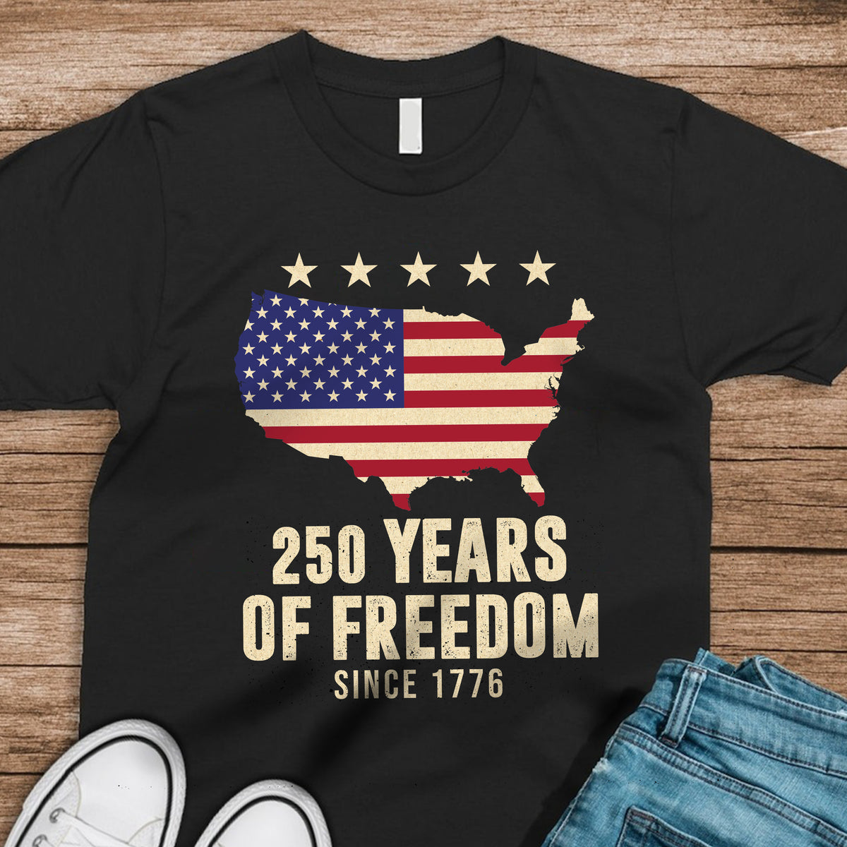 America 250th Anniversary 1776 2026 America 250 Years of Freedom Dark Shirt CH07 896670