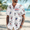 Custom Kid Names This Papa Belongs To Hawaiian Shirt Gifts For Dad, Grandpa CH07 911200