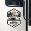 Personalized Family Name Happy Campers Adventures RV Decal Sticker LM32 669403