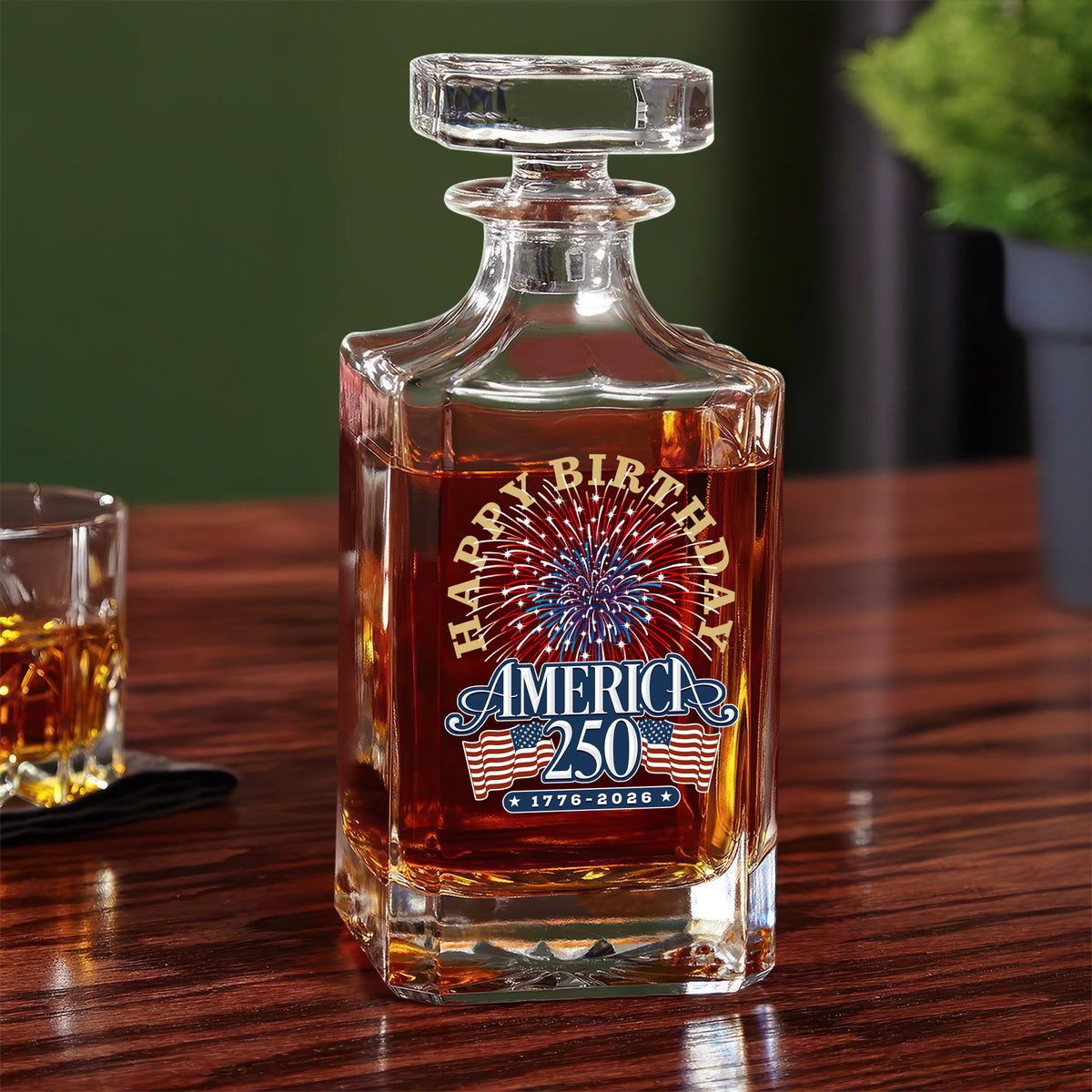 America 250 Semiquincentennial Fireworks Celebration Decanter HO82 894616