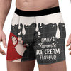 Custom Name Favorite Ice Cream Flavour Boxers - Personalized Gift for Him LM32 899885