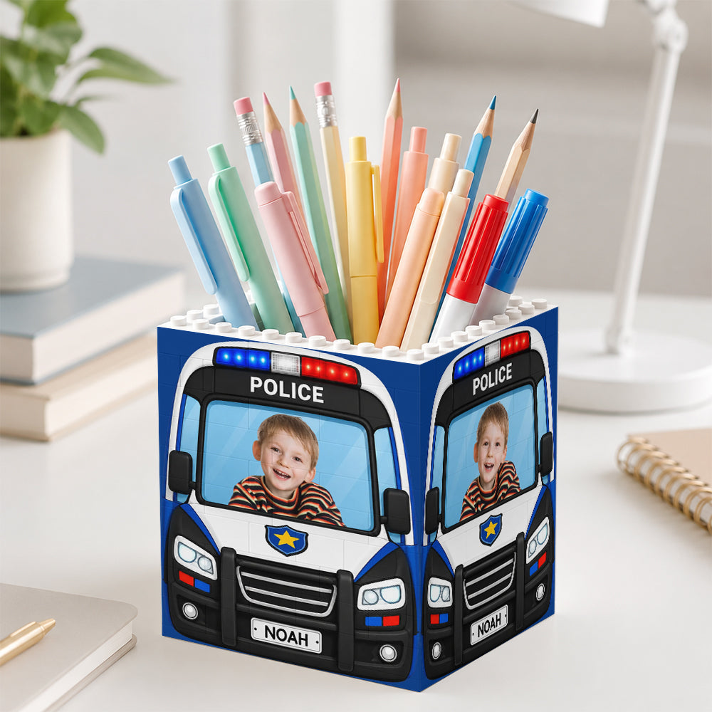 Custom Kid Photo Personalized Brick Pencil Pot Back to School Gifts HA75 921736