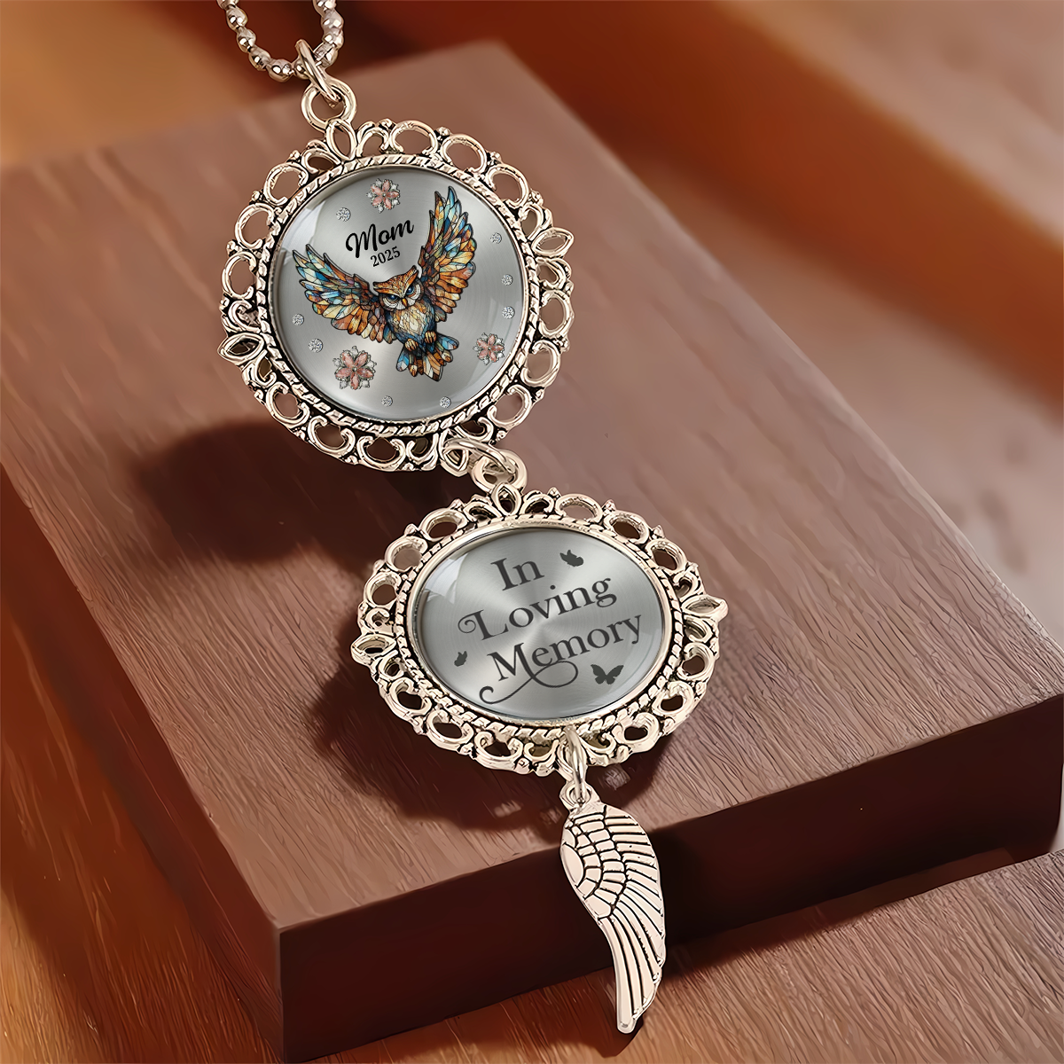 Forever In My Heart Personalized Memorial Hanging Ornament With Charm HA75 891982