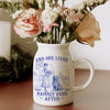 And She Lived Happily Ever After Dog Toile De Jouy Personalized Vase LM32 893843