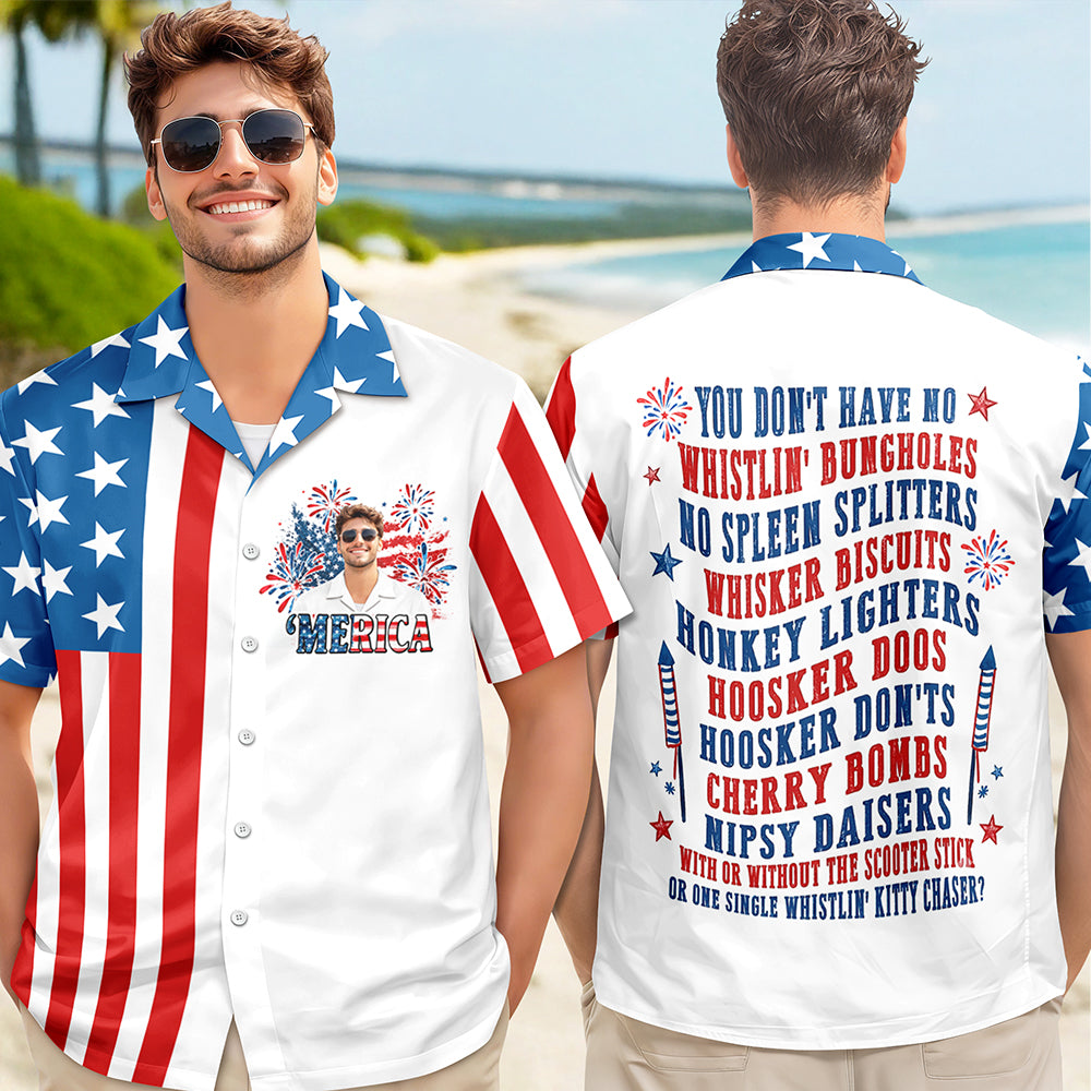 Custom Photo Merica July 4th 250th Anniversary Hawaii Shirt TH10 170235