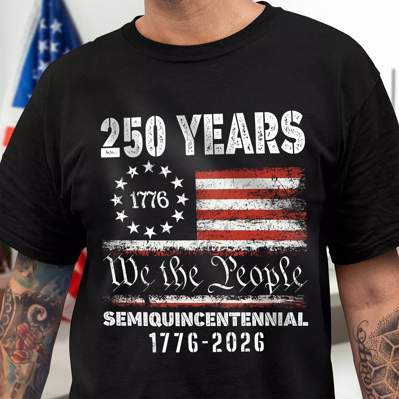 Celebrate Our America 250th Anniversary United States Semiquincentennial Dark Shirt HA75 897410