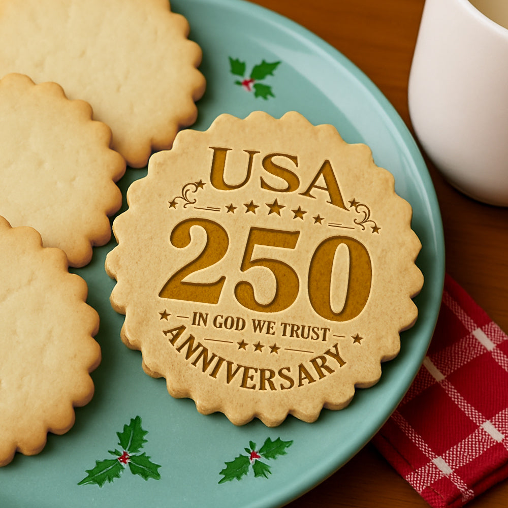 250 Years Anniversary America - In God We Trust Cookie Stamp HA75 920416