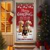 Custom 3D Cute Dog Merry Christmas and Happy New Years Door Cover LM32 897135