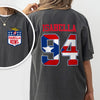 Custom Name LX Bunny Dark Back & Front Shirt, Gift For Football Fan HO82 901044