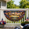 Custom Family Name We The People American Flag Eagle Decoration  Non-Pleated Fan Flag LM32 669341