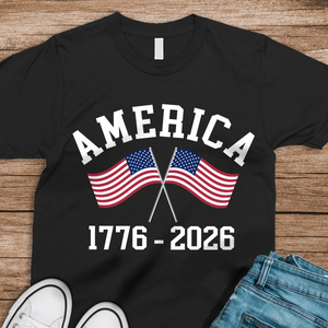 America 1776 - 2026 US Flag Dark Shirt HA75 892856