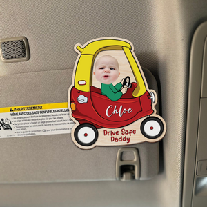 Custom Photo Drive Safe Daddy Car Visor Clip HA75 890666