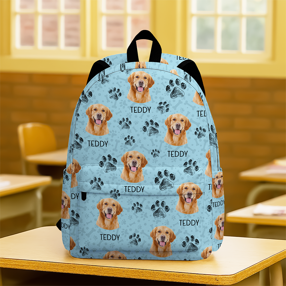 Custom Photo Dog Cat Paw Backpack Gift For Dog Cat Lover CH07 910650