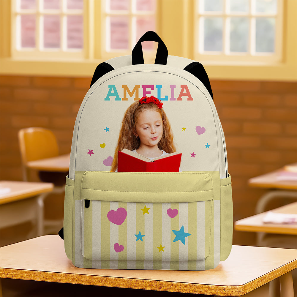 Custom Photo Kids Backpack Back To School Gift for Boys & Girls LM32 669299