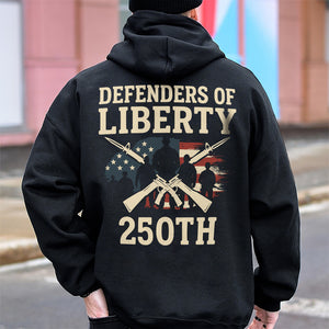 Defenders Of Liberty 250th Anniversary USA Back Side Dark Shirt HA75 897294