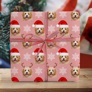 Custom Pet Photo Christmas Wrapping Paper For Pet Lovers LM32 891957