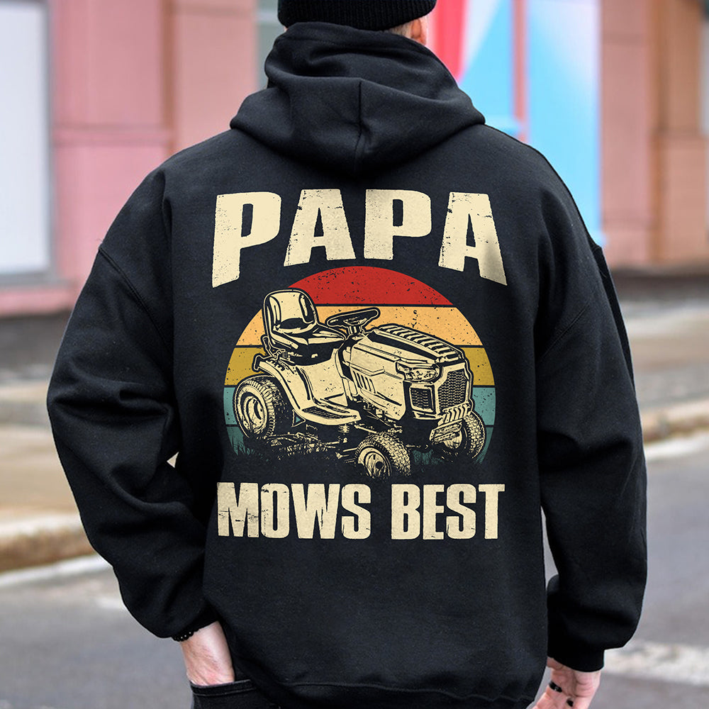 Custom Photo Father Mows Best Retro Backside Shirt LM32 893635