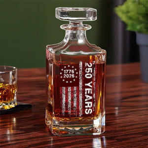 America 250th Birthday US Flag 250 Years We The People Decanter HA75 897388