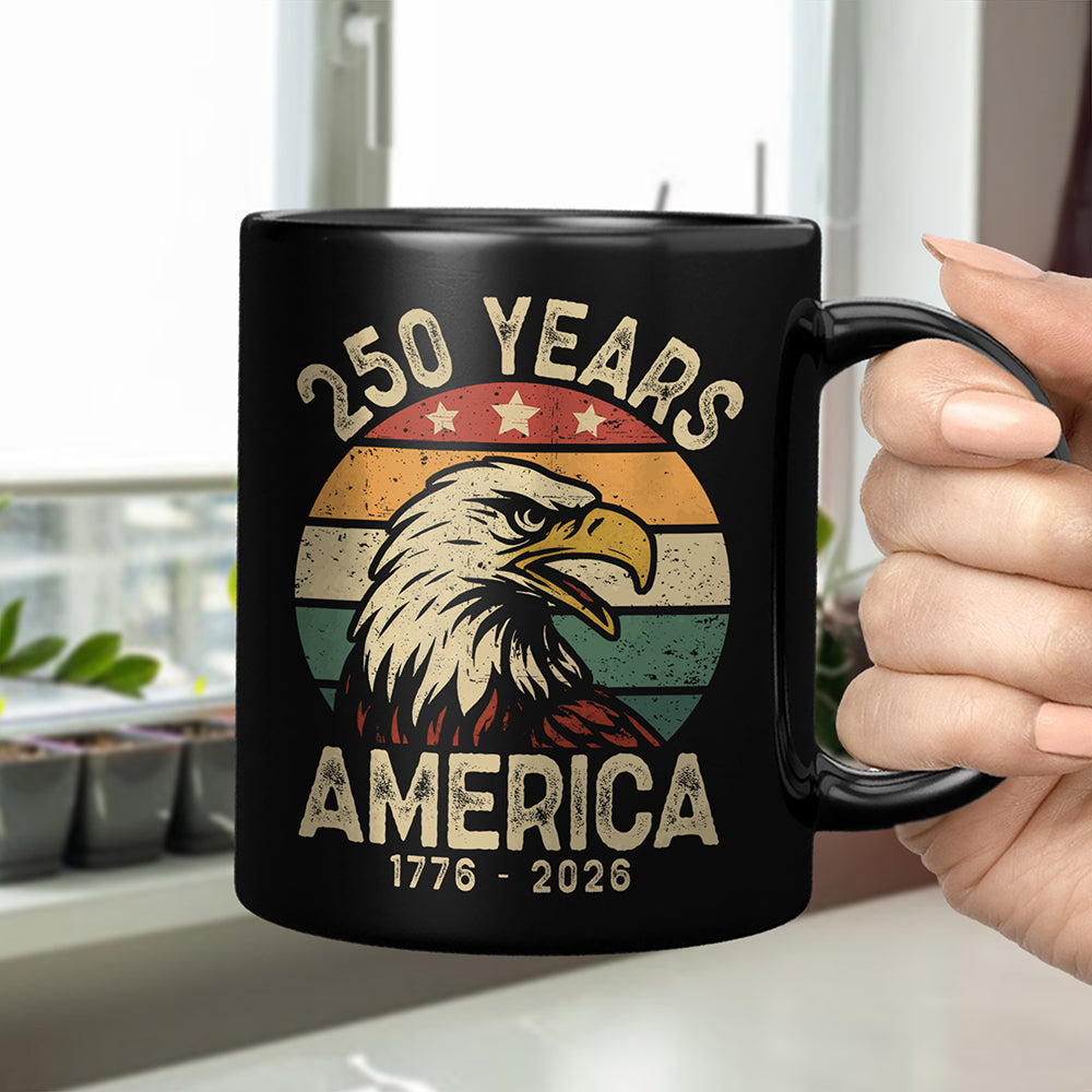 America 250 Years Black Mug TH10 894617
